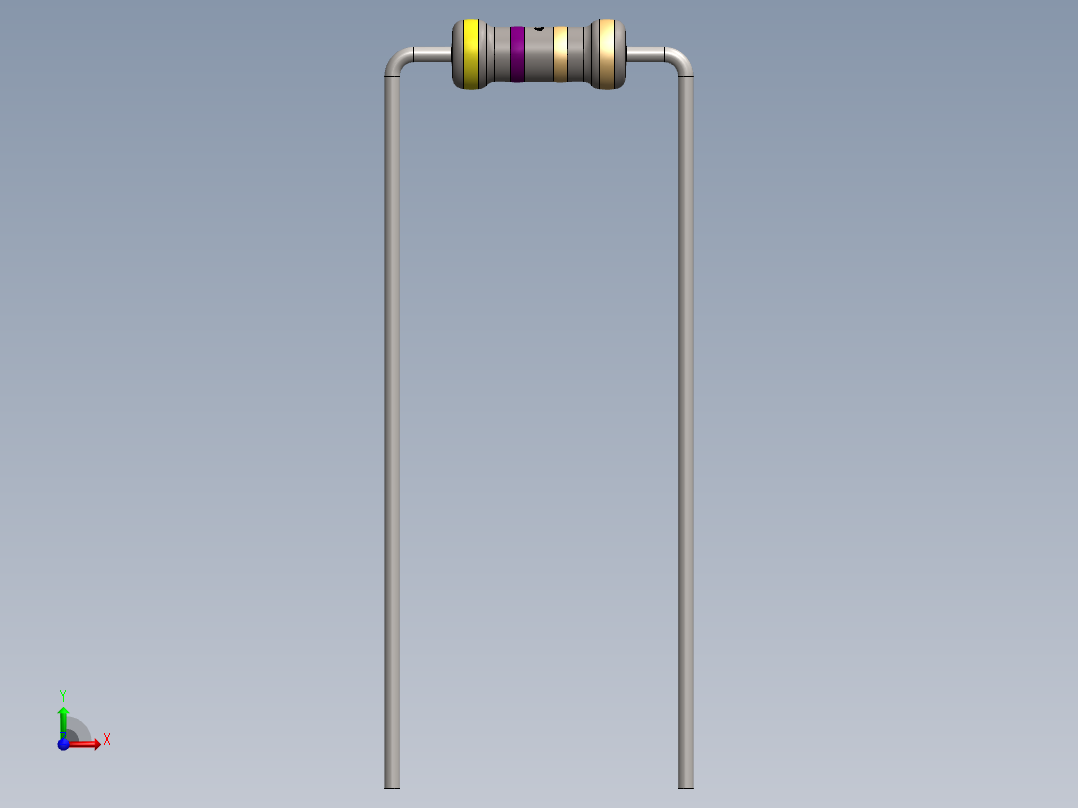 电容器 二极管 电阻器-Resistor 4.7 Ohm前视图