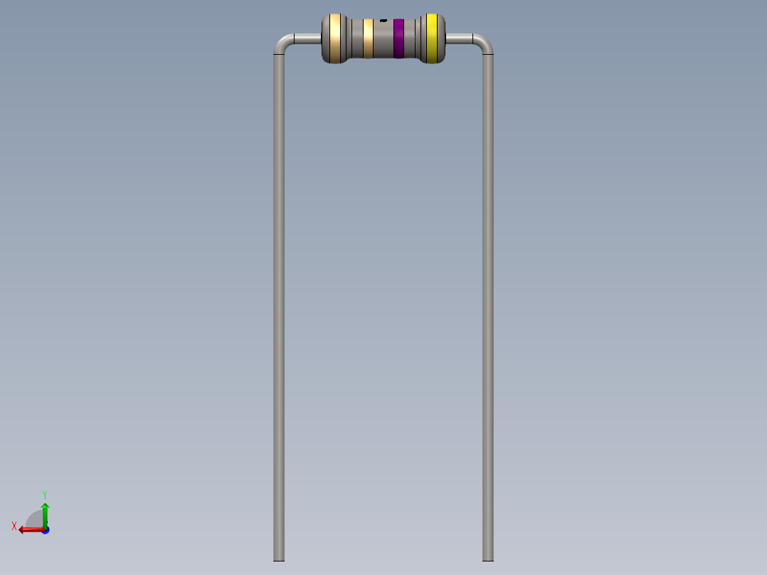 电容器 二极管 电阻器-Resistor 4.7 Ohm后视图