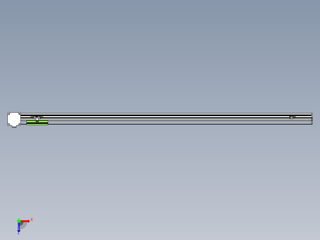 同步带滑台-半封闭B13-L90-S1650-R-Z86-D3俯视图