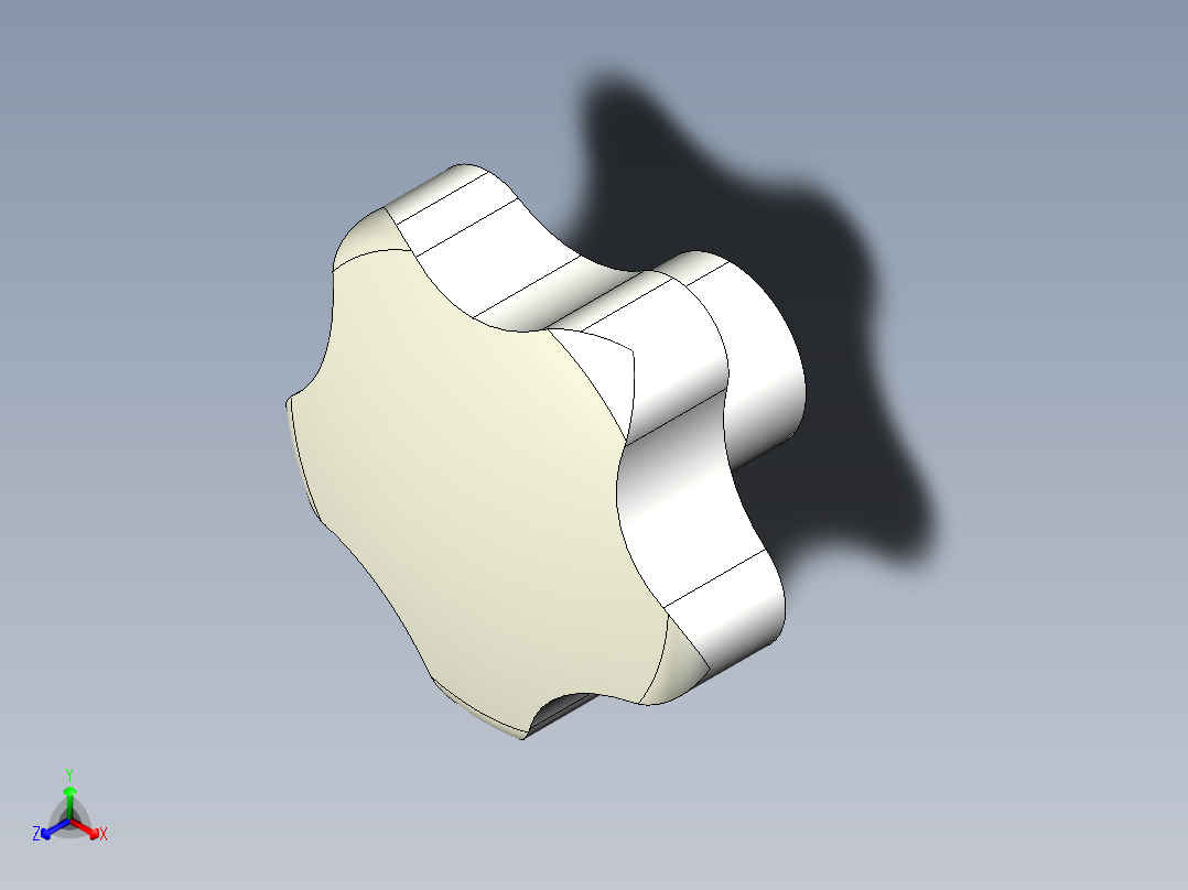 星型把手(不銹鋼)2469(A)-3D多系列多零件图纸模型