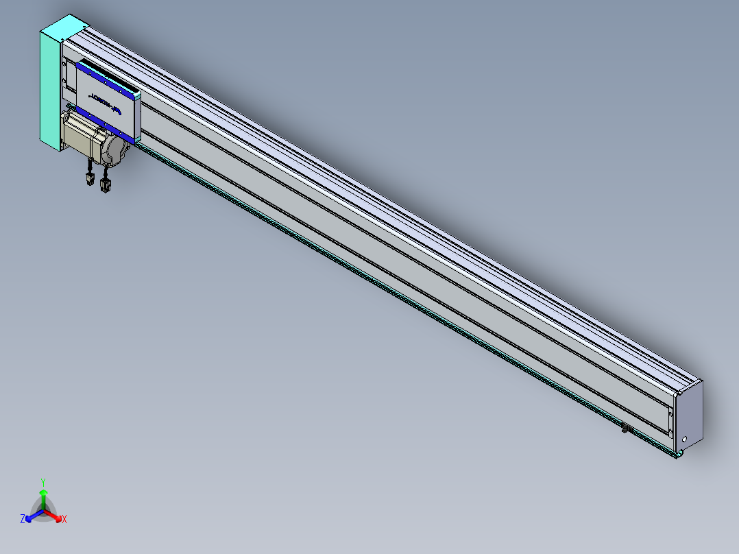 威洛博VC丝杆传动-无尘环境VC14-Lxx-C-S1400-BL-ZP75-C3正等轴测图