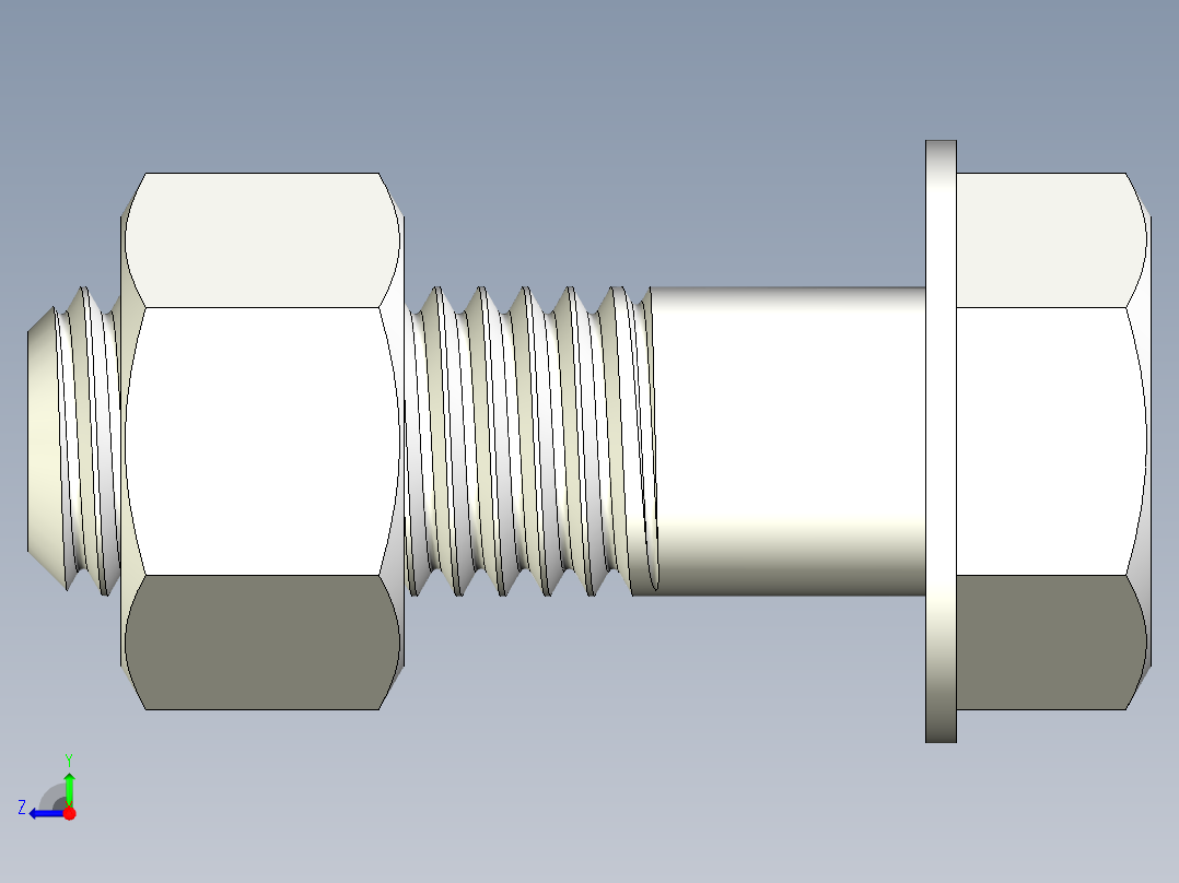 螺栓和螺母-M14 X 2.0.rar右视图
