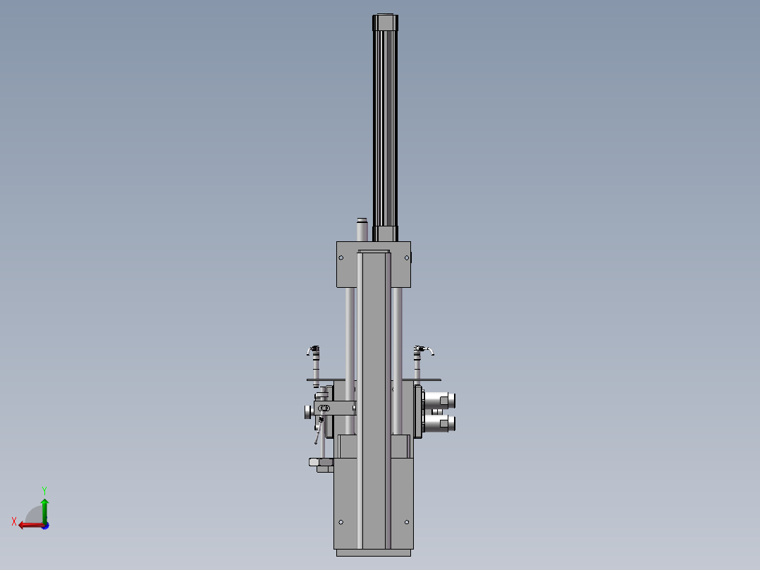 气缸式机械手后视图