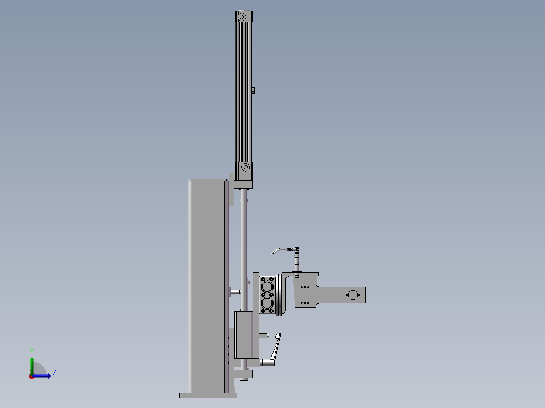 气缸式机械手左视图