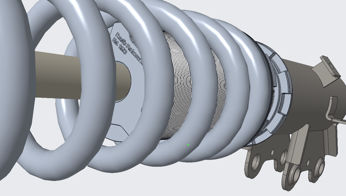 单极管式卷筒避震器