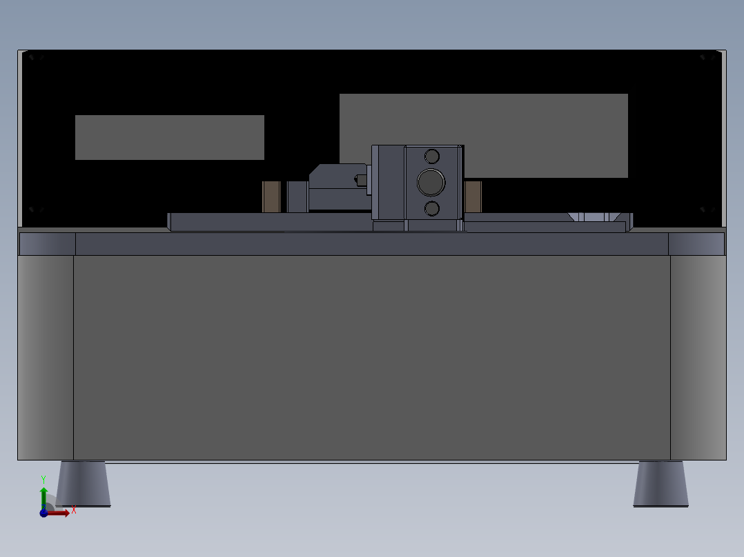 复合材料的弯曲硬挺度测试（sw22可编辑+工程图）前视图
