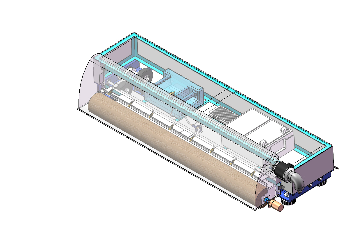 光伏清洁机器人3D+2D