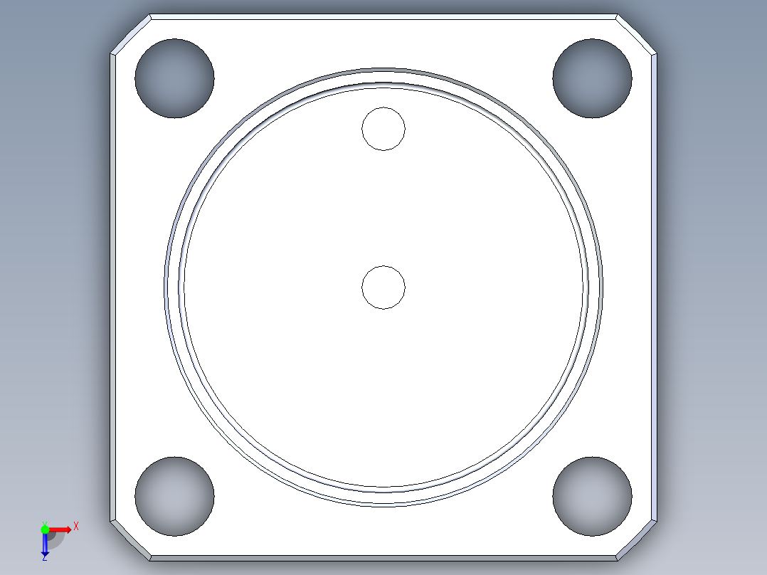 KOSMEKLZ0300-S多系列多零件图纸模型多系列多零件图纸模型俯视图