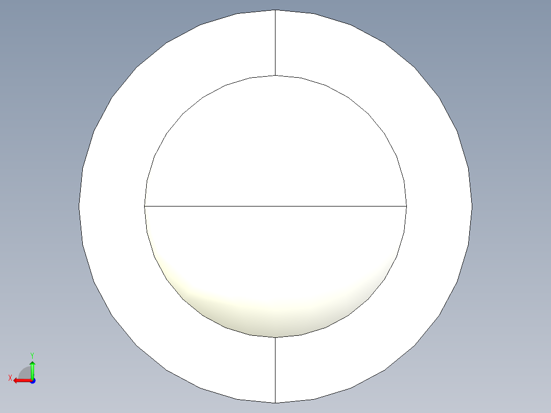 水平調整腳座連結螺絲2254-3D多系列多零件图纸模型后视图