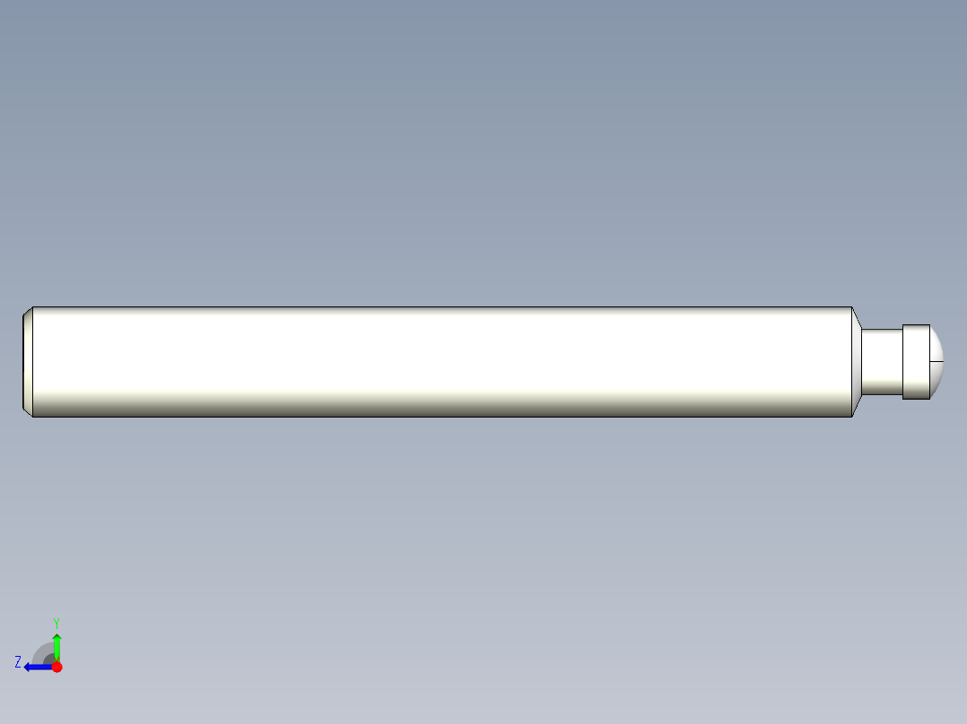 水平調整腳座連結螺絲2254-3D多系列多零件图纸模型右视图