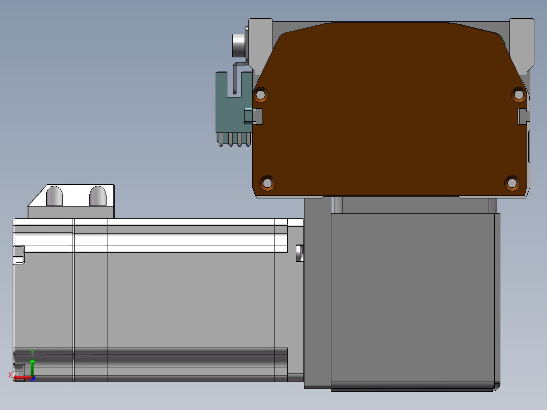 MTB同步带半封闭MTB10-LD-60后视图
