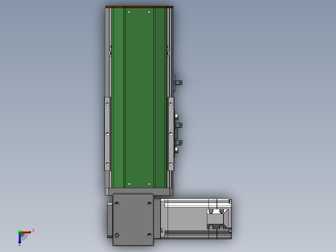 MTB同步带半封闭MTB10-LD-60俯视图