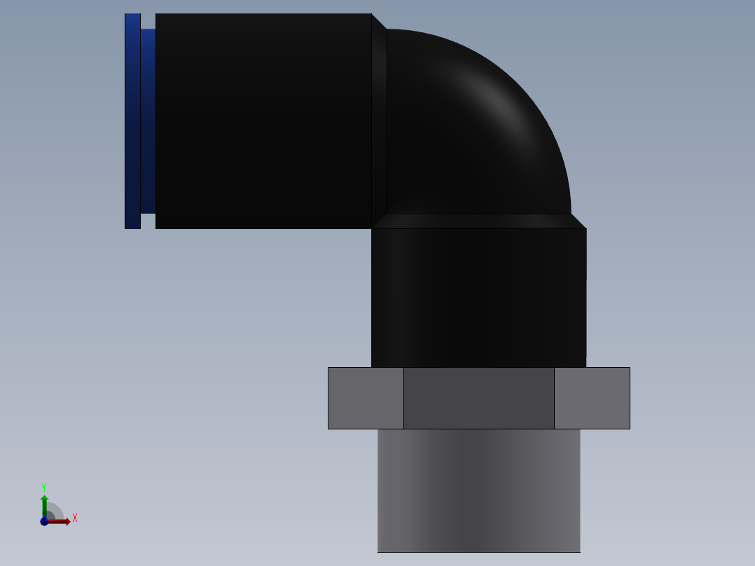 Ø8 x 1-4G COTOVELO 90° MACHO GIRAT. (C02470828)前视图
