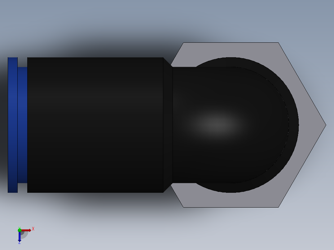 Ø8 x 1-4G COTOVELO 90° MACHO GIRAT. (C02470828)俯视图