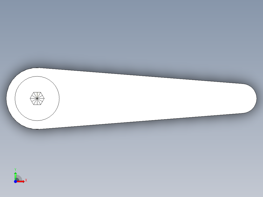 調整式把手(鋅合金)2439(B)-3D多系列多零件图纸模型前视图