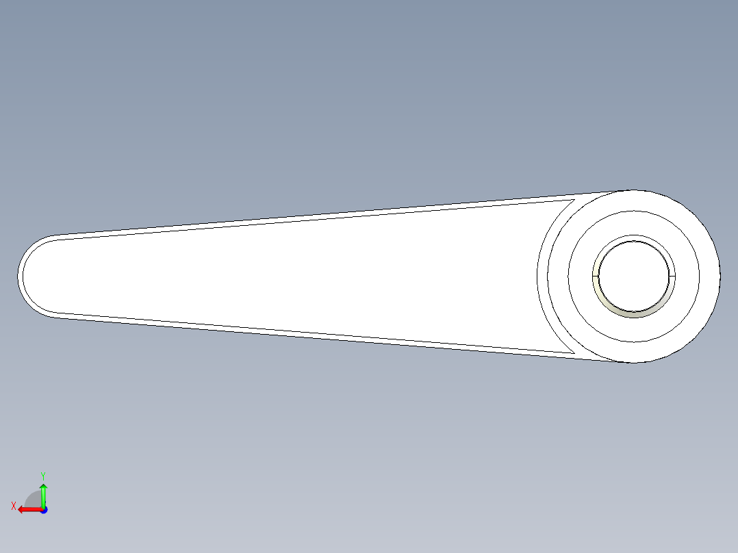 調整式把手(鋅合金)2439(B)-3D多系列多零件图纸模型后视图