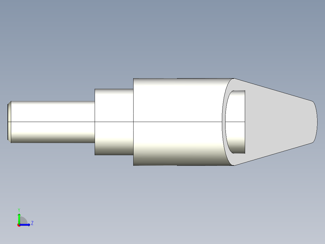 調整式把手(鋅合金)2439(B)-3D多系列多零件图纸模型左视图