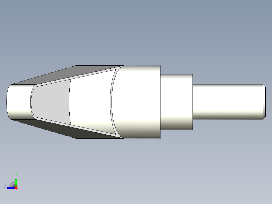 調整式把手(鋅合金)2439(B)-3D多系列多零件图纸模型右视图