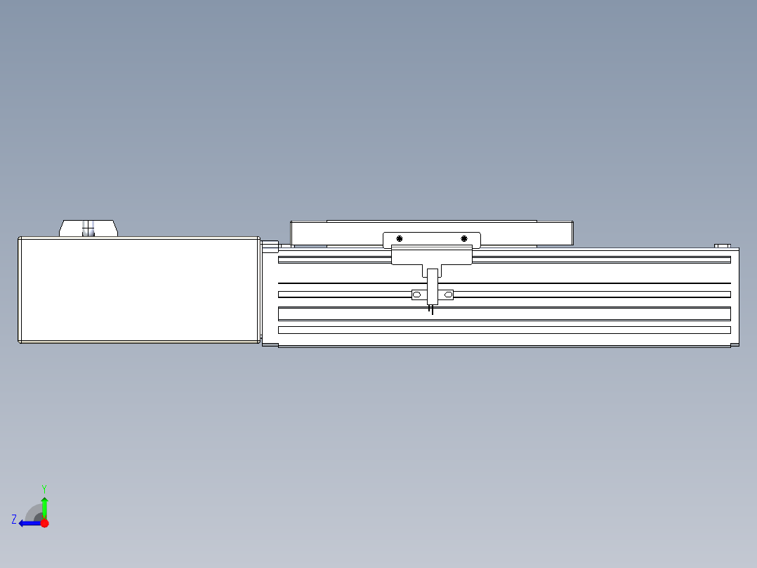 同步带全封闭直线模组TPA-HCB-120D-90-L50-MR-C-P40-N3右视图