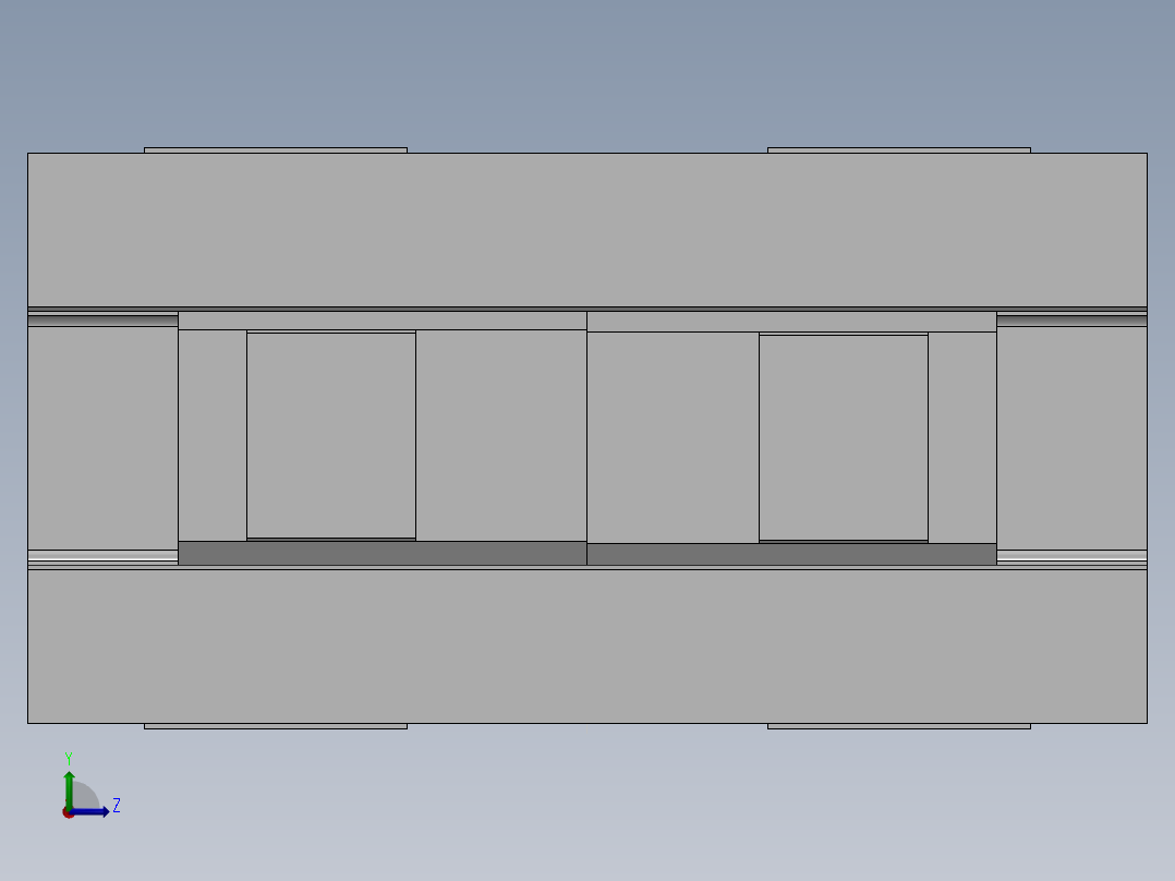 夹紧气缸HFZ20左视图