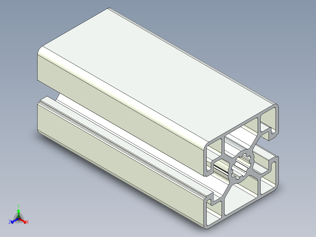 型材-BR 45X45L 2N KJN992403.STEP正等轴测图