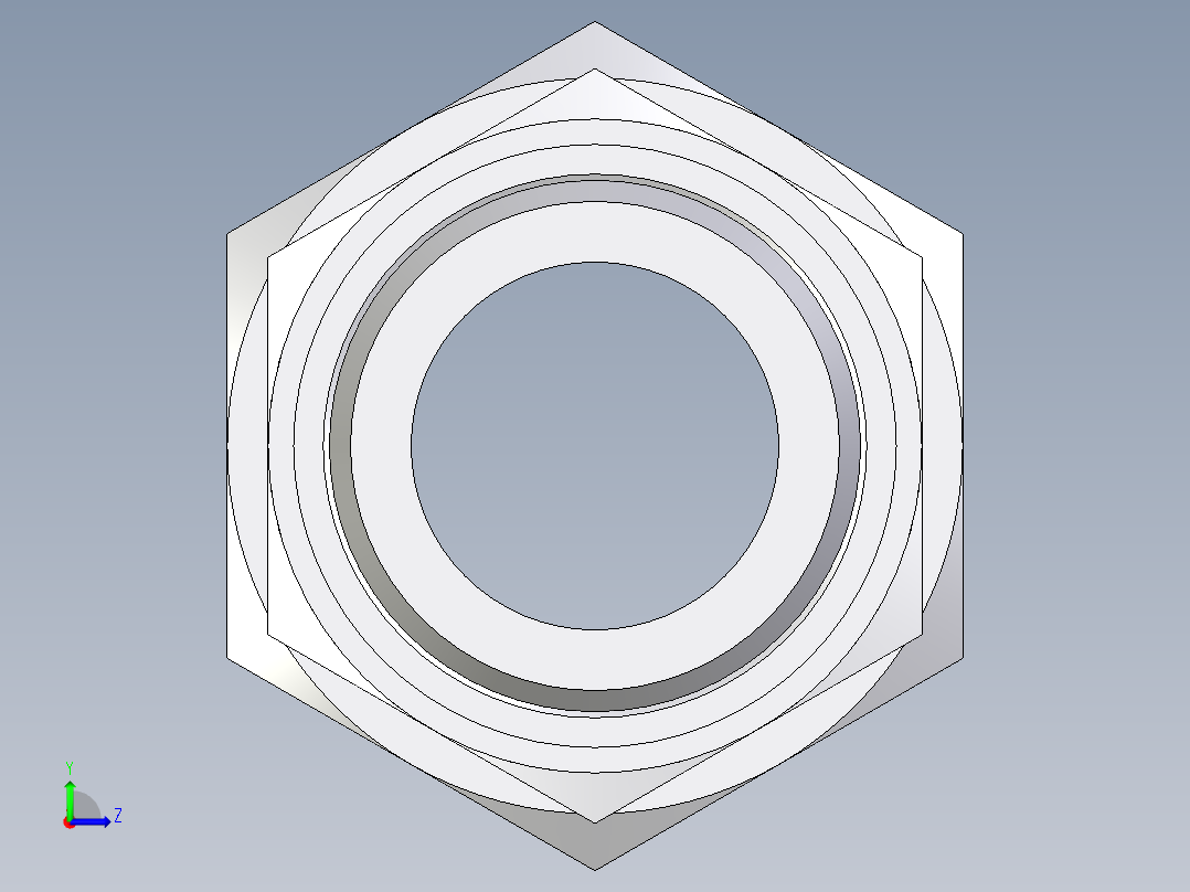 卡套式工业通用硬管接头EO_Male_Stud_connector_GE22ZLMED71左视图