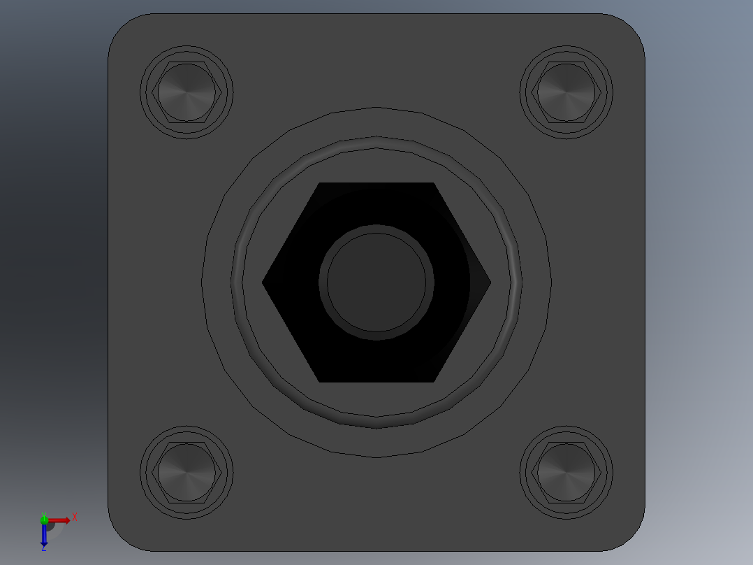 气缸MDBK32-400俯视图