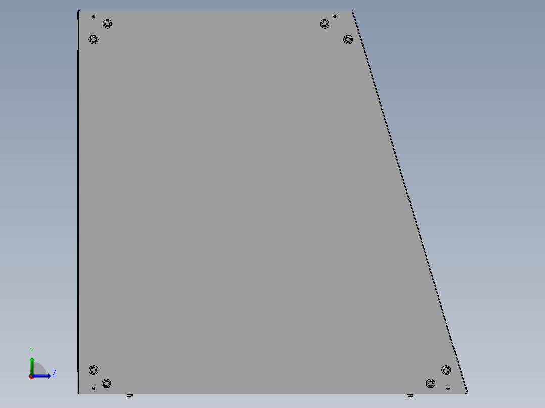 精密打印机左视图