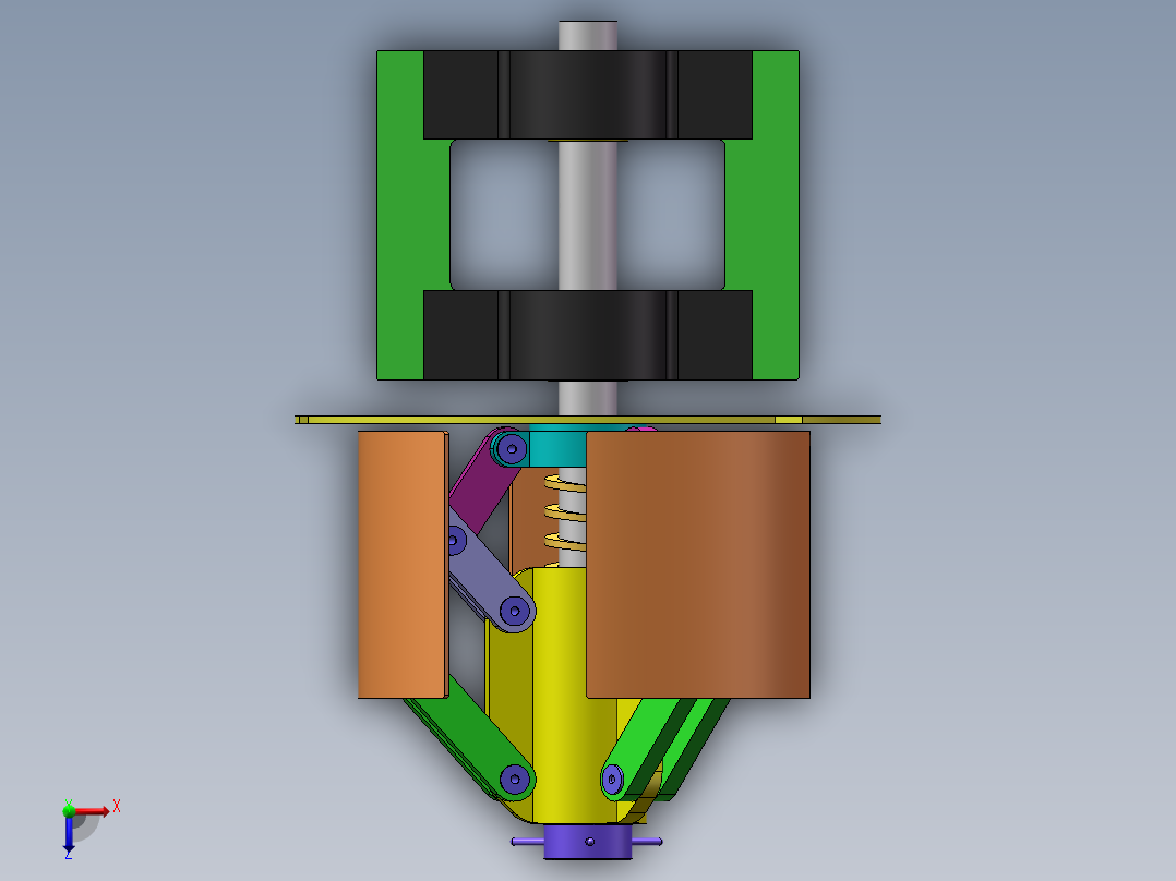 内涨式涨紧机构SW三维图=633790==160俯视图