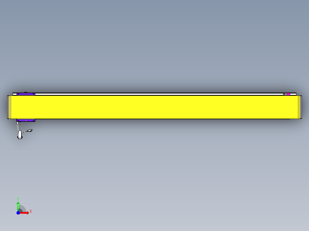 威洛博VL系列直线电机模组-VL14S1-S1550前视图