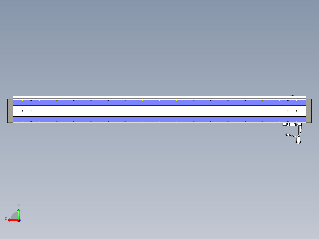 威洛博VL系列直线电机模组-VL14S1-S1550后视图
