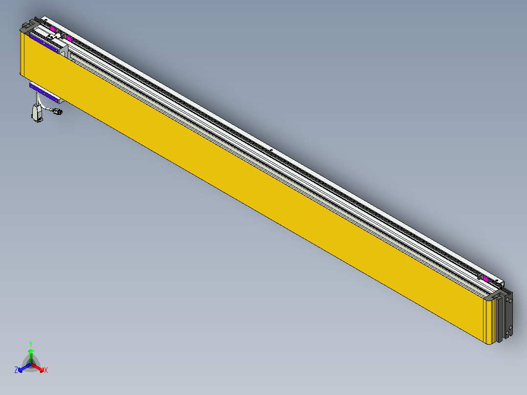 威洛博VL系列直线电机模组-VL14S1-S1550正等轴测图