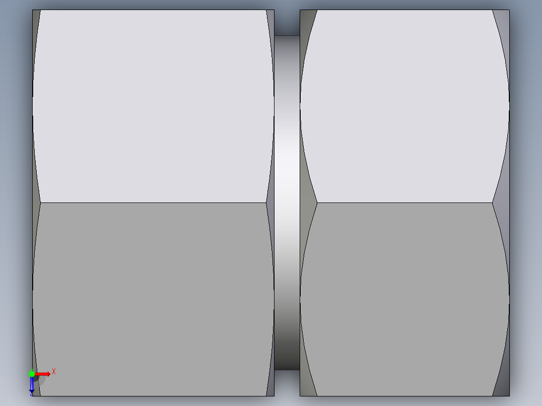 卡套式工业通用硬管接头EO_Swivel_connector_GAI38ZSR71俯视图