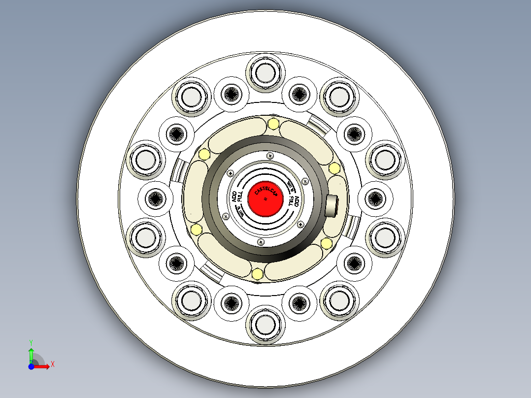 制动器 (19)前视图