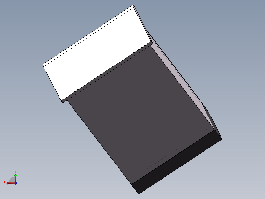 户外机箱（双层门）1000X650X350后视图