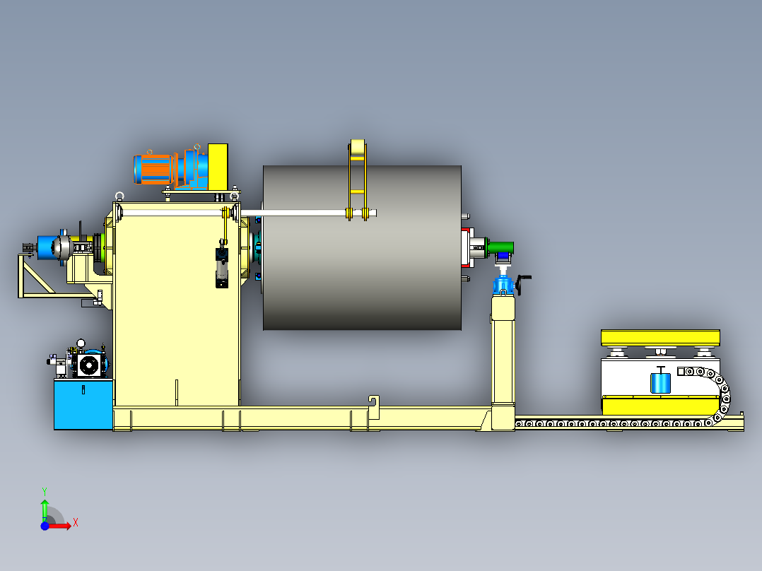 开卷机-15吨前视图