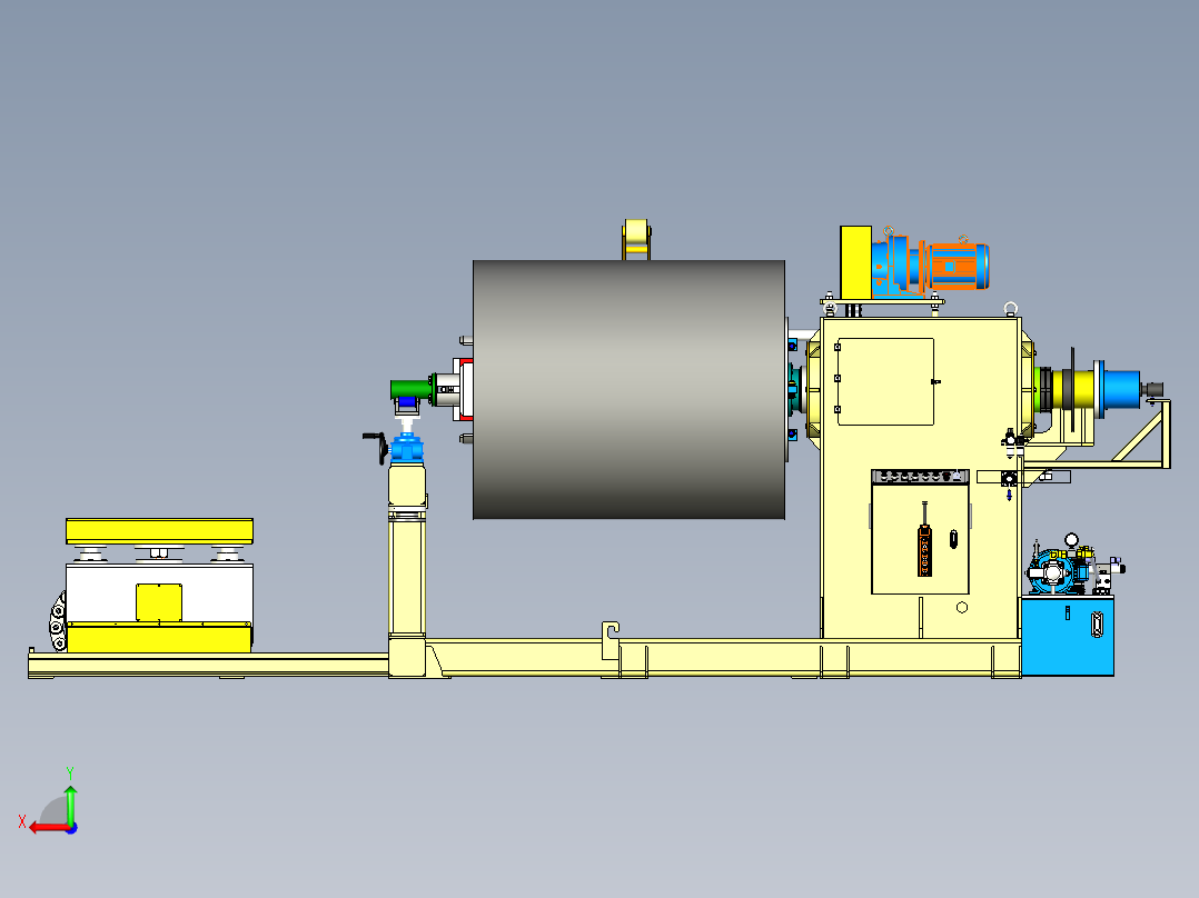 开卷机-15吨后视图