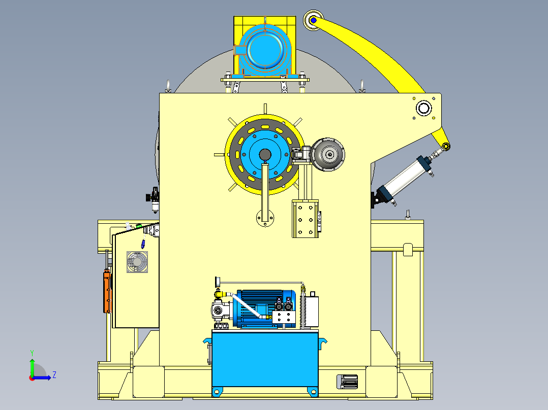 开卷机-15吨左视图