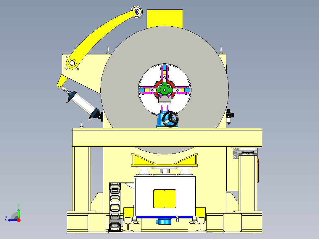 开卷机-15吨右视图