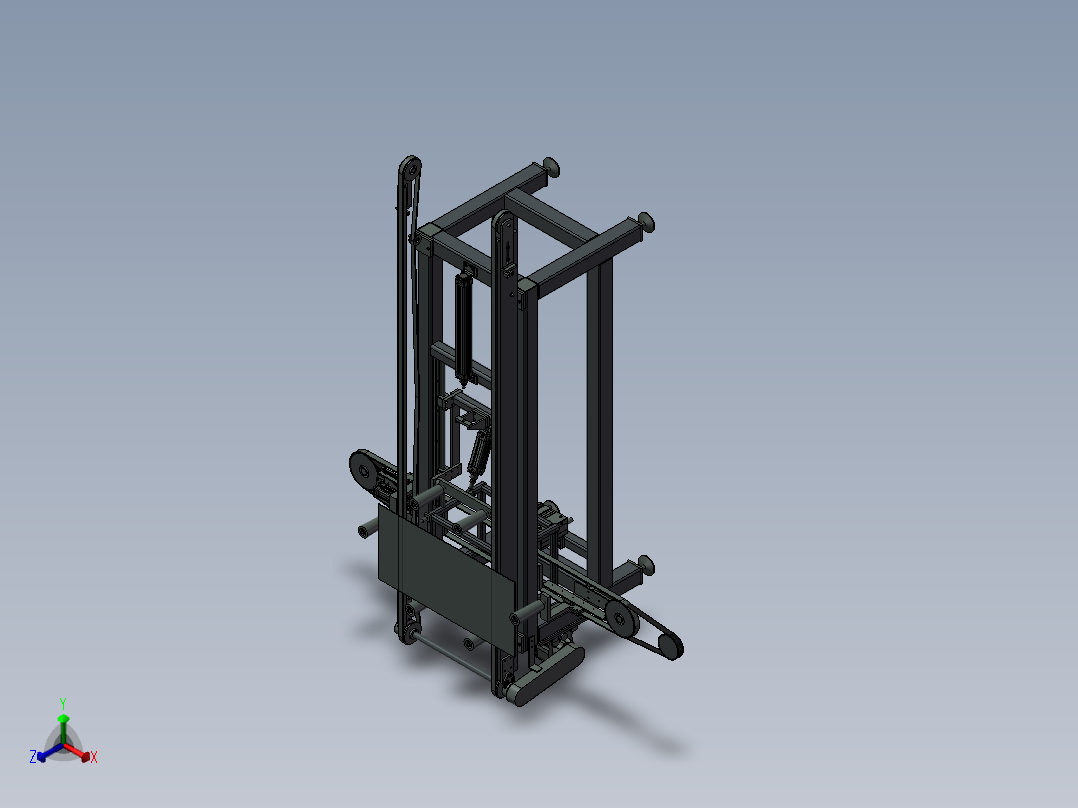 流水线定位总装预定位总装3D模型正等轴测图