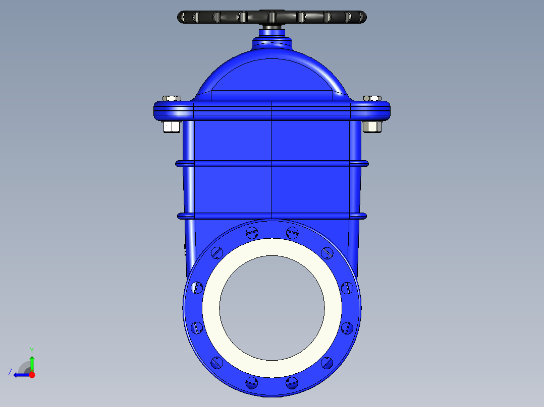 不锈钢闸阀17右视图