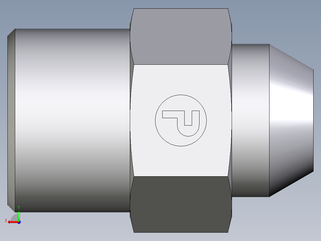 卡套式工业通用硬管接头EO_Weld_connector_AS10S71X后视图