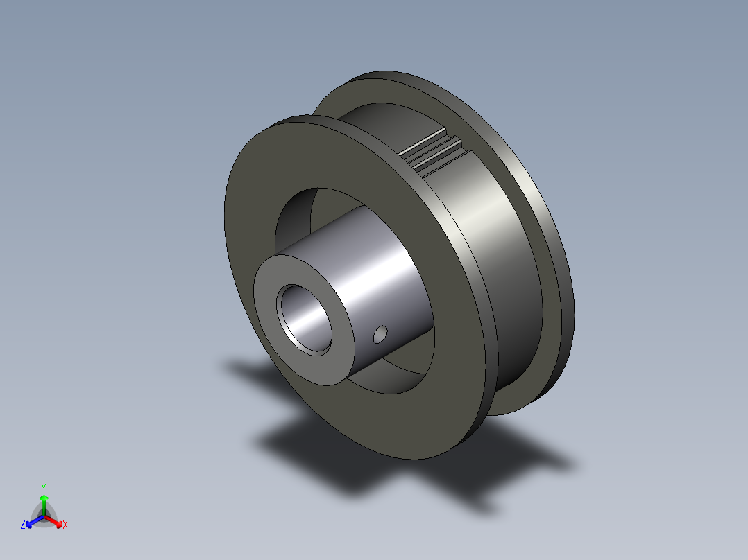 聚碳酸酯同步皮带轮--stp三维 <span style='color: red'>3d</span>模型设计图