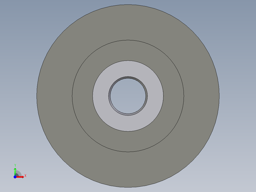 聚碳酸酯同步皮带轮--stp三维 3d模型设计图前视图