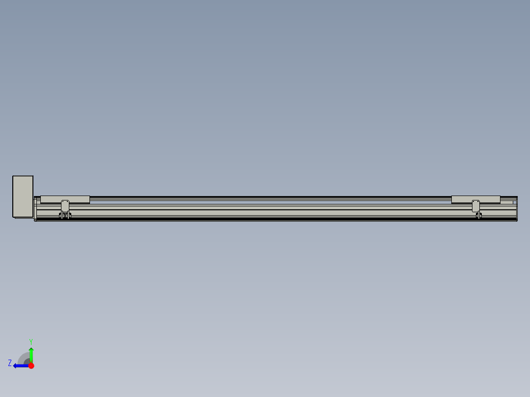 直线模组LHB21-L40-S1900-RU设计图纸右视图