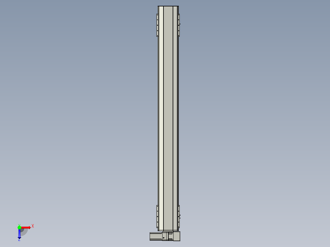 直线模组LHB21-L40-S1900-RU设计图纸俯视图