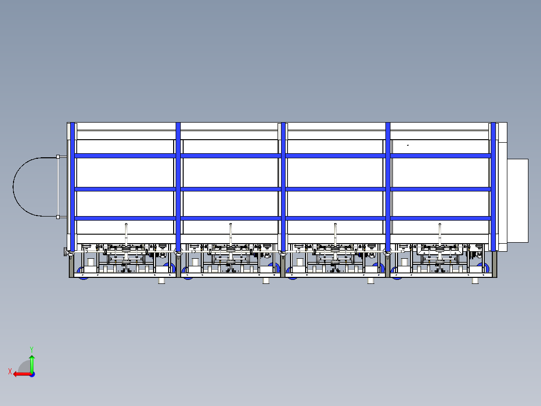 生活污水处理试剂机组后视图