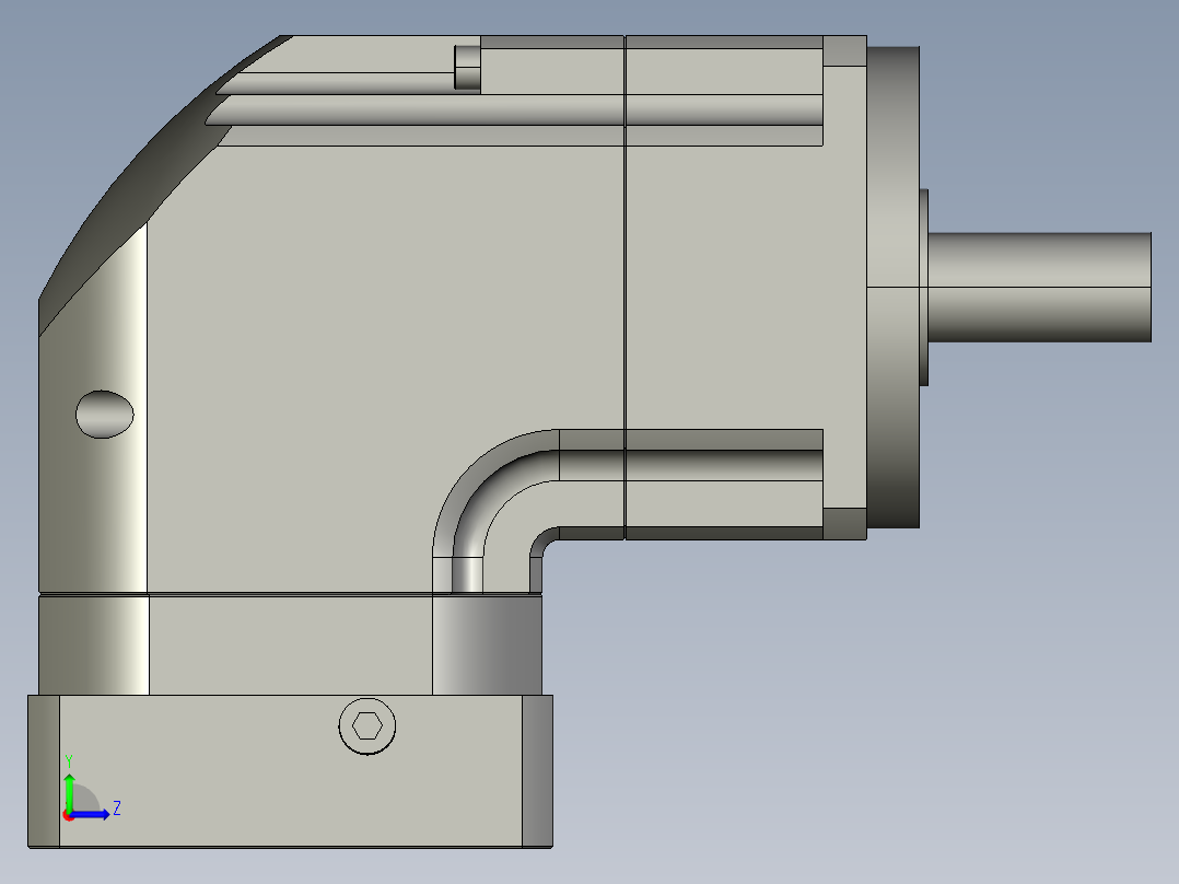 斜齿ZPGH115-L1 19-95-115-M8 LR65 CZ25-6B.STEP左视图