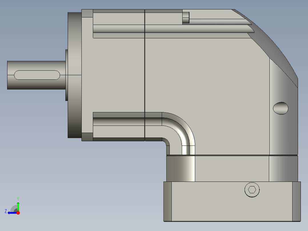 斜齿ZPGH115-L1 19-95-115-M8 LR65 CZ25-6B.STEP右视图