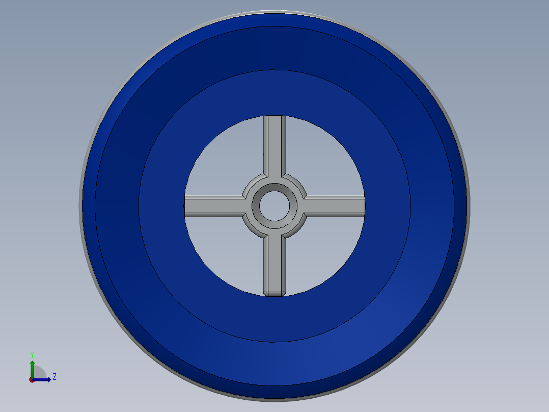 皮带轮-2--sw三维 3d模型设计图左视图
